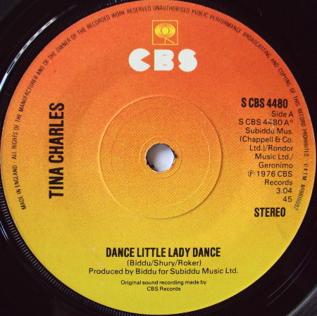 Cover Tina Charles - Dance Little Lady Dance (7, Single) Schallplatten Ankauf