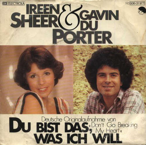 Bild Ireen Sheer & Gavin Du Porter - Du Bist Das, Was Ich Will (7, Single) Schallplatten Ankauf