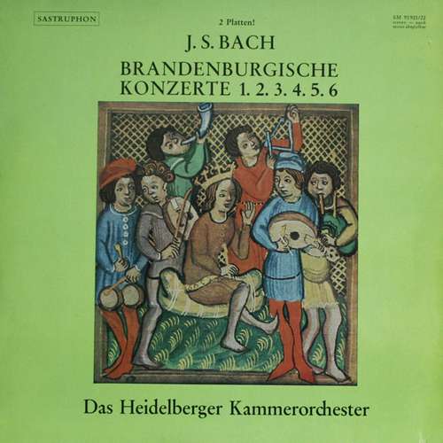 Cover J. S. Bach* - Das Heidelberger Kammerorchester* - Brandenburgische Konzerte 1. 2. 3. 4. 5. 6 (2xLP) Schallplatten Ankauf