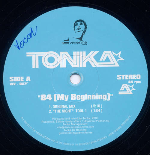 Cover Tonka* - 84 (My Beginning) (12) Schallplatten Ankauf