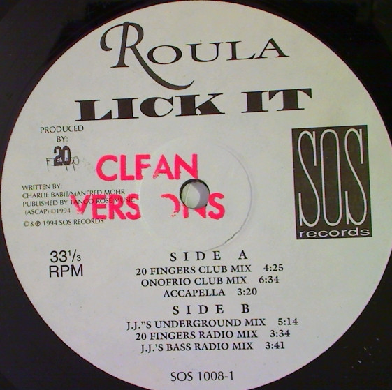 Cover Roula - Lick It (12) Schallplatten Ankauf