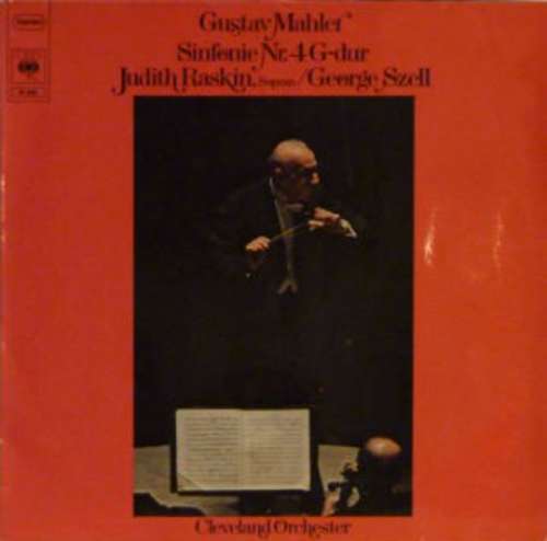 Cover Gustav Mahler, Judith Raskin, George Szell, Cleveland Orchester* - Sinfonie Nr. 4 G-Dur (LP) Schallplatten Ankauf