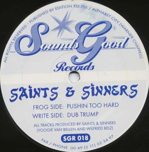 Cover Saints & Sinners - Pushin Too Hard (12) Schallplatten Ankauf