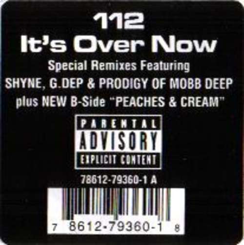 Cover 112 - It's Over Now / Peaches & Cream (12) Schallplatten Ankauf