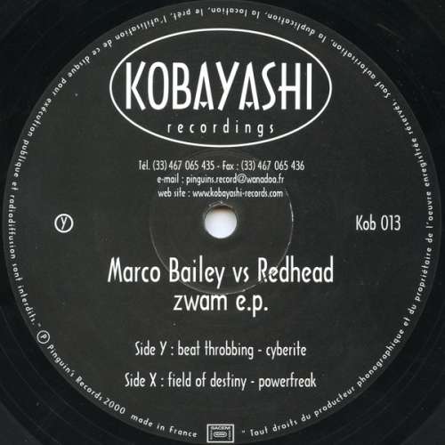 Cover Marco Bailey vs Redhead* - Zwam E.P. (12, EP) Schallplatten Ankauf