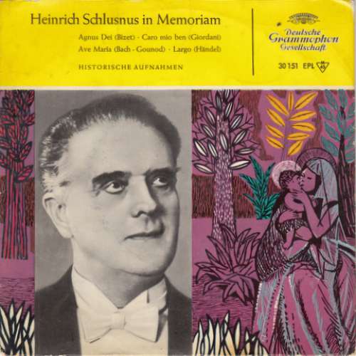 Cover Heinrich Schlusnus - Heinrich Schlusnus In Memoriam (7, EP, Mono) Schallplatten Ankauf
