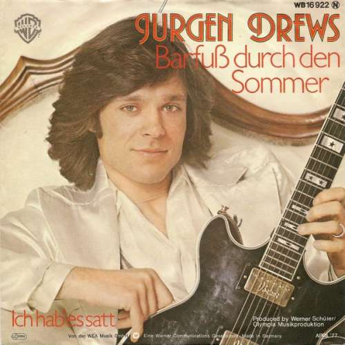 Cover Jürgen Drews - Barfuß Durch Den Sommer (7, Single) Schallplatten Ankauf