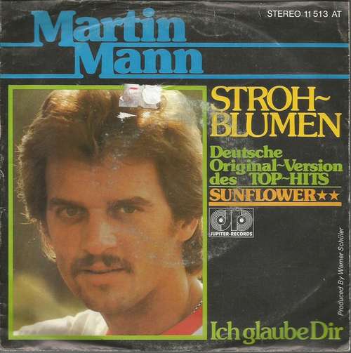 Cover Martin Mann - Strohblumen (7, Single) Schallplatten Ankauf