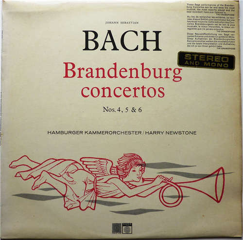 Cover Johann Sebastian Bach - Hamburger Kammerorchester / Harry Newstone - Brandenburg Concertos Nos. 4, 5 & 6 (LP, RE) Schallplatten Ankauf