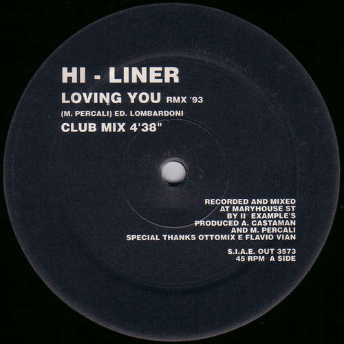 Cover Hi-Liner - Loving You (RMX '93) (12) Schallplatten Ankauf
