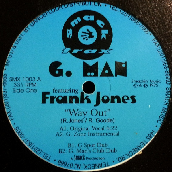 Cover G. Man Featuring Frank Jones - Way Out (12) Schallplatten Ankauf