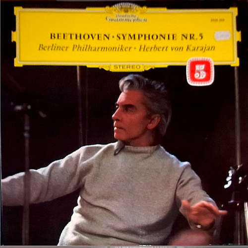 Cover Beethoven* - Berliner Philharmoniker, Herbert von Karajan - Symphonie Nr. 5 C-moll Op. 67 (LP, RE) Schallplatten Ankauf