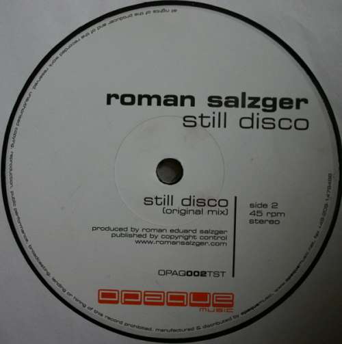 Cover Roman Salzger - Still Disco (12) Schallplatten Ankauf