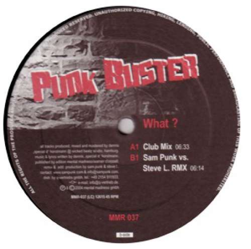 Cover Punk Buster - What? (12) Schallplatten Ankauf