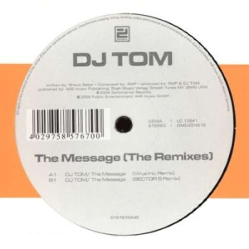 Cover DJ Tom - The Message (The Remixes) (12) Schallplatten Ankauf