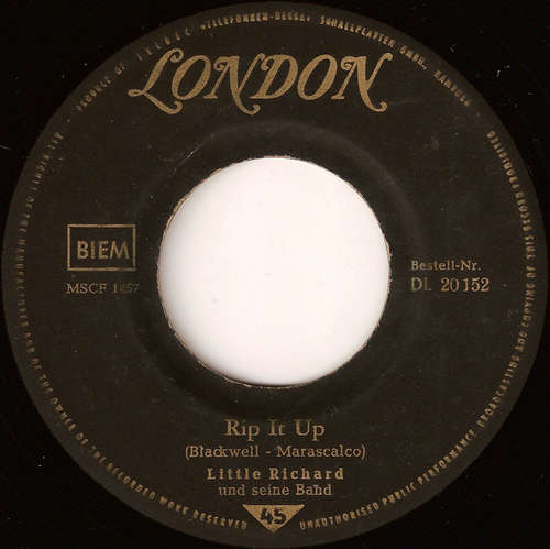 Cover Little Richard Und Seine Band* - Rip It Up / Ready Teddy (7, Single) Schallplatten Ankauf