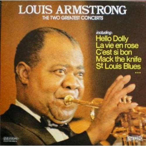 Cover Louis Armstrong - The Two Greatest Concerts (4xLP, Comp + Box) Schallplatten Ankauf