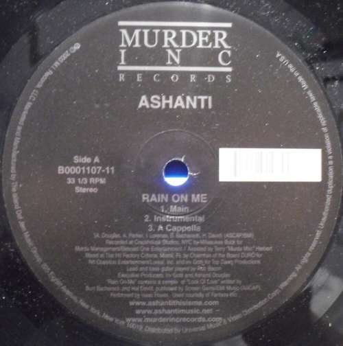 Cover Ashanti - Rain On Me (12) Schallplatten Ankauf