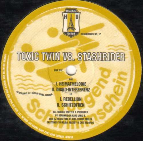 Cover Toxic Twin vs. Stashrider* - Heimatmelodie (12, EP) Schallplatten Ankauf