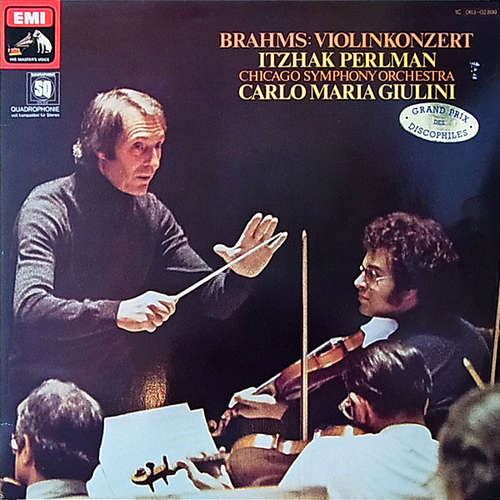 Cover Brahms*, Itzhak Perlman, Chicago Symphony Orchestra*, Carlo Maria Giulini - Violinkonzert (LP, Quad) Schallplatten Ankauf