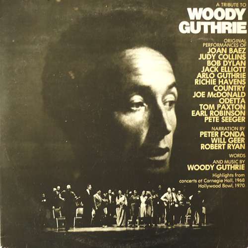 Cover Various - A Tribute To Woody Guthrie (2xLP, Comp) Schallplatten Ankauf