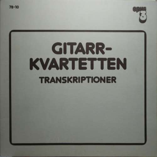 Cover Gitarrkvartetten - Transkriptioner (LP, Album, Tex) Schallplatten Ankauf