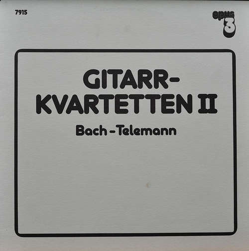Cover Gitarrkvartetten - Gitarrkvartetten II / Bach - Telemann (LP, Album) Schallplatten Ankauf