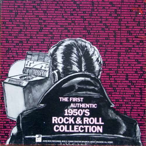 Cover Various - The First Authentic 1950's Rock & Roll Collection (4xLP, Comp + Box) Schallplatten Ankauf