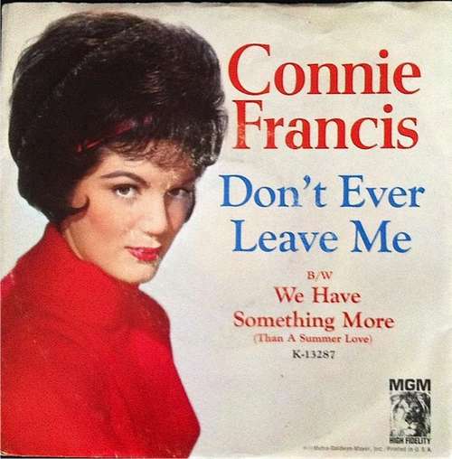 Cover Connie Francis - Don't Ever Leave Me (7, Single) Schallplatten Ankauf