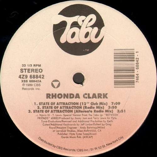 Cover Rhonda Clark - State Of Attraction (12) Schallplatten Ankauf