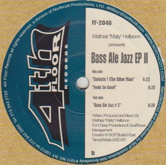 Cover Matthias Matty Heilbronn* - Bass Ale Jazz EP II (12, EP) Schallplatten Ankauf