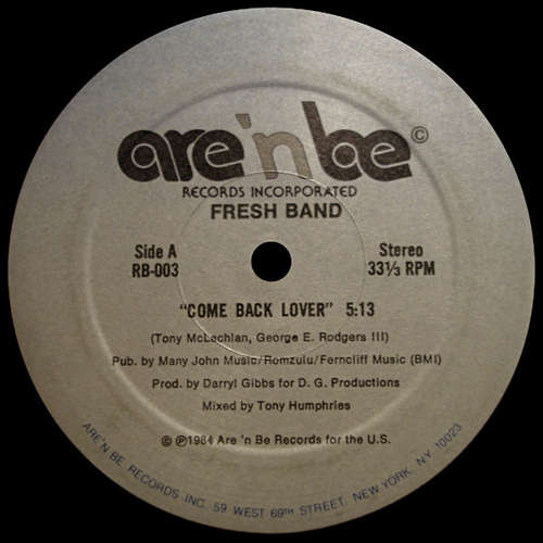 Cover Fresh Band - Come Back Lover (12) Schallplatten Ankauf
