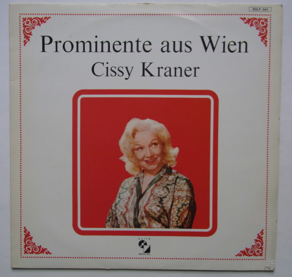Cover Cissy Kraner - Prominente Aus Wien (LP) Schallplatten Ankauf