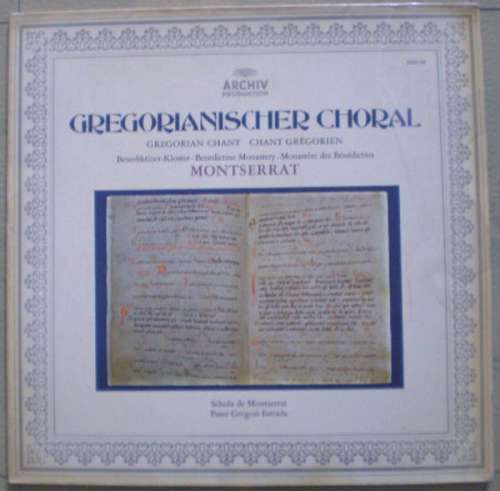 Cover Pater Gregori Estrada* And Scola Des Klosters Montserrat* - Gregorianischer Choral (LP, RE) Schallplatten Ankauf