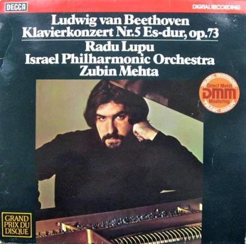 Cover Ludwig van Beethoven, Radu Lupu, Israel Philharmonic Orchestra, Zubin Mehta - Klavierkonzert Nr. 5 Es-dur, Op. 73 (LP) Schallplatten Ankauf
