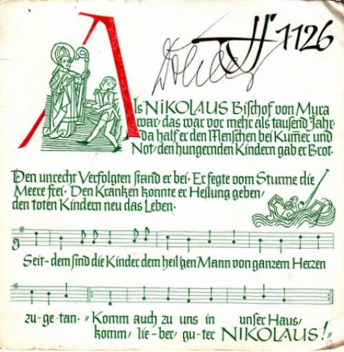 Cover Kölner Kinderchor* - Hans-Günter Lenders - Richard Rudolf Klein - Nikolauslieder / Advent Kantate Für Kinder (7) Schallplatten Ankauf