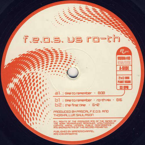 Cover F.E.O.S.* Vs. Ro-Th - Time To Remember (12) Schallplatten Ankauf
