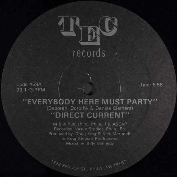 Cover Direct Current - Everybody Here Must Party (12) Schallplatten Ankauf