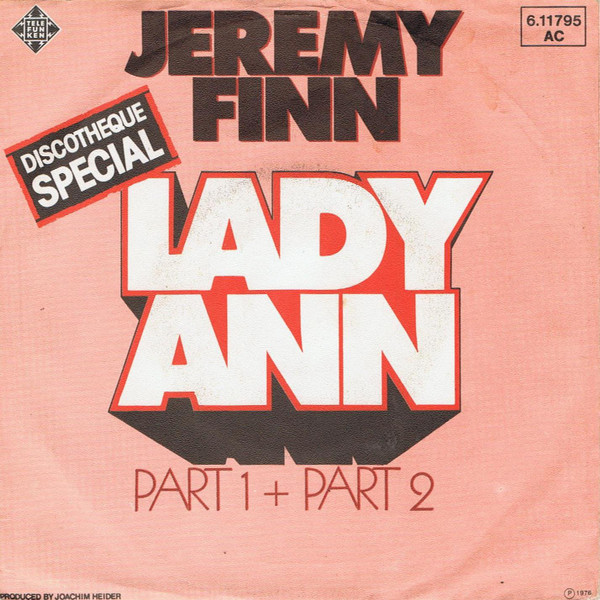 Cover Jeremy Finn - Lady Ann (Part 1 + Part 2) (7, Single) Schallplatten Ankauf