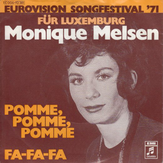 Cover Monique Melsen - Pomme, Pomme, Pomme / Fa-Fa-Fa (7, Single) Schallplatten Ankauf