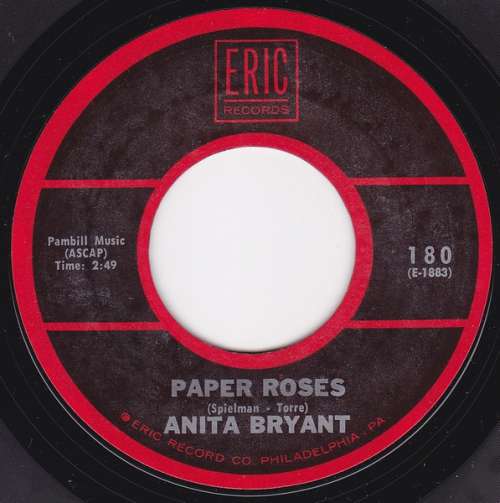 Cover Anita Bryant - Paper Roses (7, RE) Schallplatten Ankauf