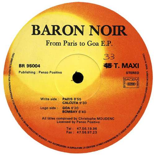 Cover Baron Noir - From Paris To Goa E.P. (12, EP) Schallplatten Ankauf