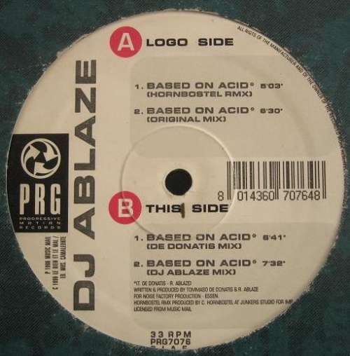 Bild DJ Ablaze* - Based On Acid - Rmx (12) Schallplatten Ankauf