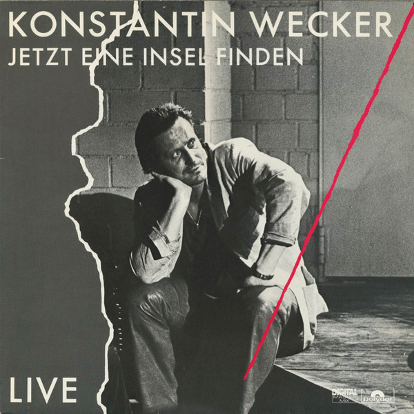 Cover Konstantin Wecker - Jetzt Eine Insel Finden - Live (LP, Album) Schallplatten Ankauf