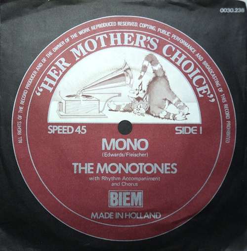 Cover The Monotones (2) - Mono (7, Single) Schallplatten Ankauf