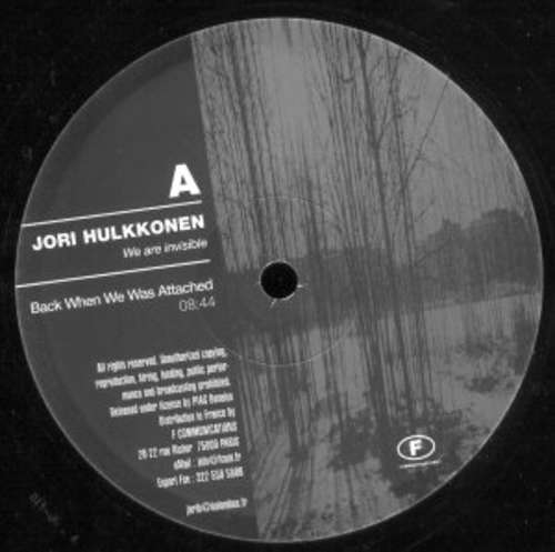 Cover Jori Hulkkonen - We Are Invisible (12) Schallplatten Ankauf