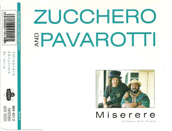 Cover Zucchero And Pavarotti* - Miserere (CD, Single) Schallplatten Ankauf