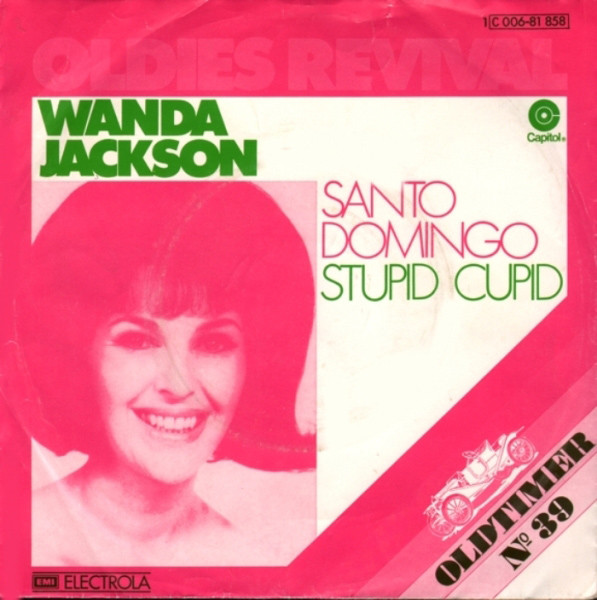 Cover Wanda Jackson - Santo Domingo / Stupid Cupid (7, Single) Schallplatten Ankauf