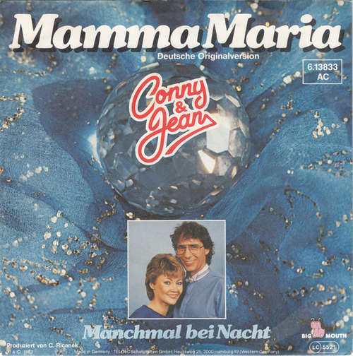 Cover Conny & Jean - Mamma Maria (Deutsche Originalversion)  (7, Single) Schallplatten Ankauf