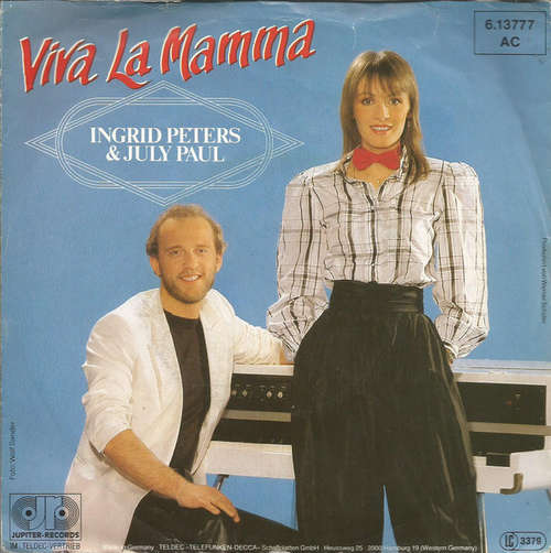 Cover Ingrid Peters & July Paul - Viva La Mamma (7, Single) Schallplatten Ankauf